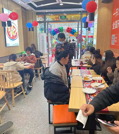 熱烈祝賀湖北仙桃如意餛飩加盟店盛大開業(yè)，預(yù)祝老板生意興??！