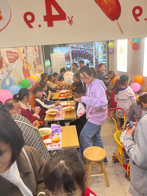 熱烈祝賀如意餛飩湖北咸寧崇陽凱鴻店盛大開業(yè)！